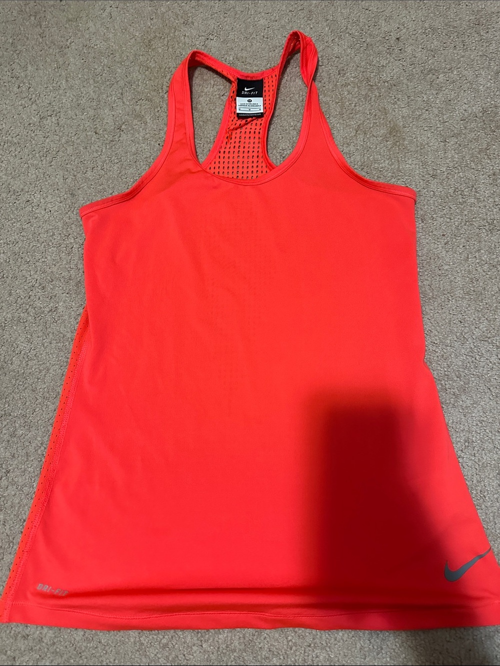 Nike Women's Bright Coral Racerback Tank Top